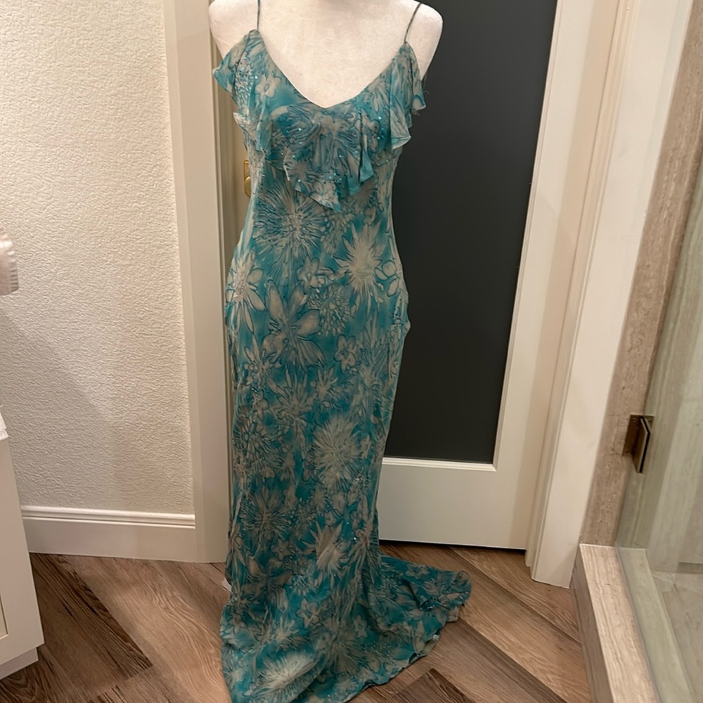 Aqua and Teal Dress